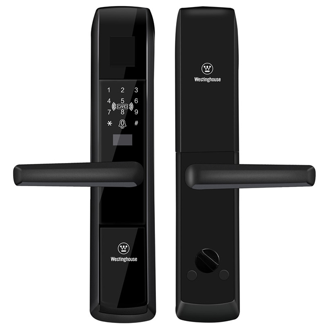 西屋智能鎖自動翻蓋指紋窗鎖 W6推拉全自動鎖