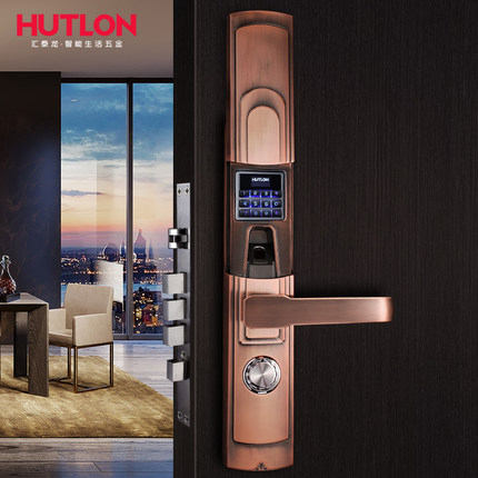 匯泰龍指紋鎖69093 家用防盜鎖電子指紋密碼鎖大門房門指紋鎖