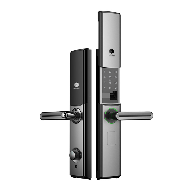 蘭和指紋鎖M08 家用防盜門鎖 IC卡刷卡鎖