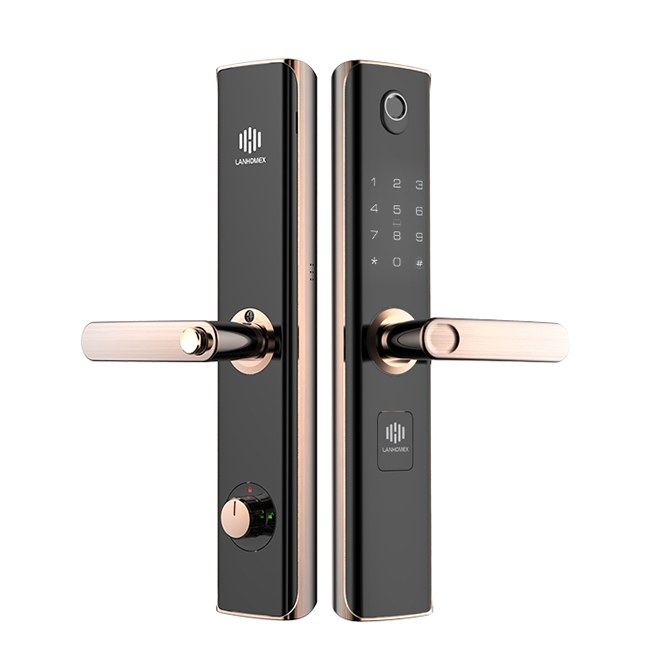 蘭和指紋鎖K08 遠(yuǎn)程操控鎖 家用防盜門鎖