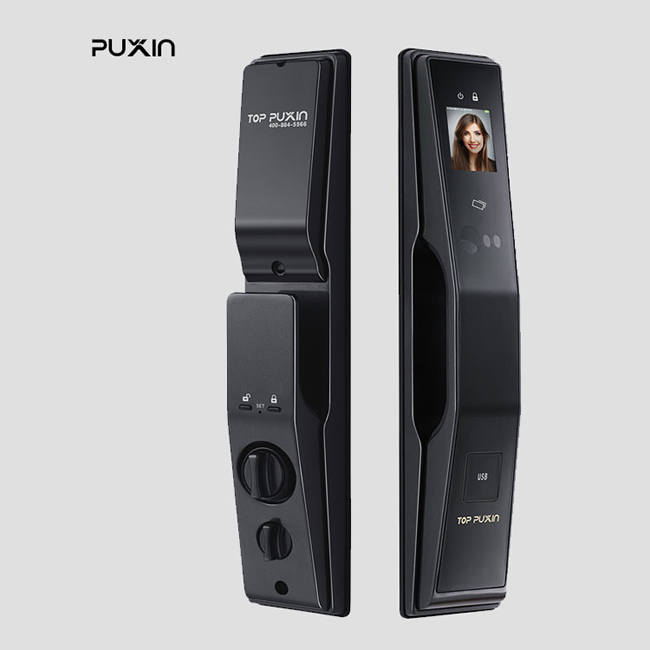 普鑫人臉識(shí)別鎖 智能鎖密碼鎖 刷卡磁卡鎖