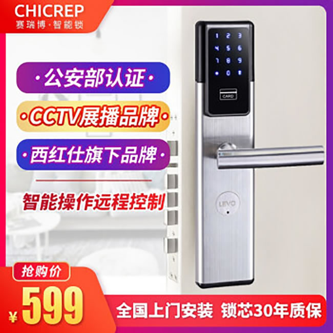 西紅仕智能鎖 H2公寓互聯網密碼防盜門鎖