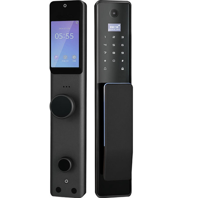 火車頭智能鎖 帶可視門鈴貓眼指紋鎖