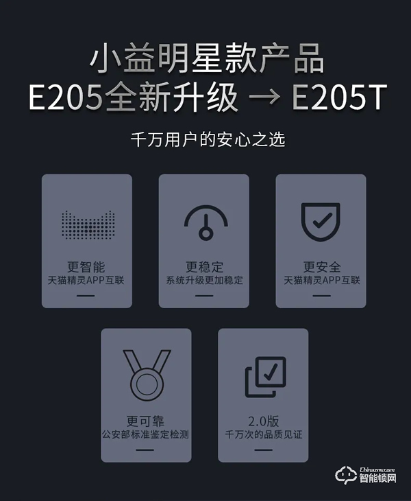 雙十一新品｜小益E205T天貓精靈生態(tài)NFC智能鎖硬核登場(chǎng)