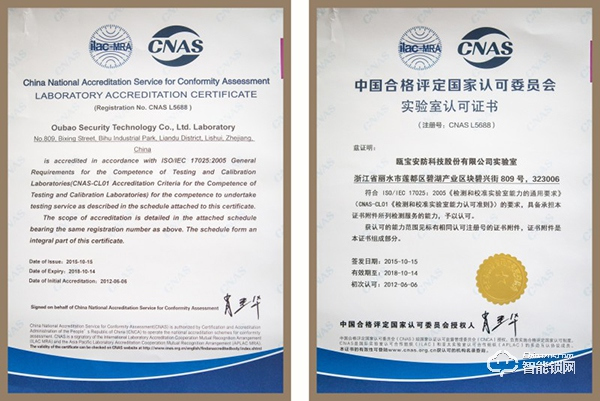 中國智能鎖網祝賀甌寶三十年成就榮譽之路