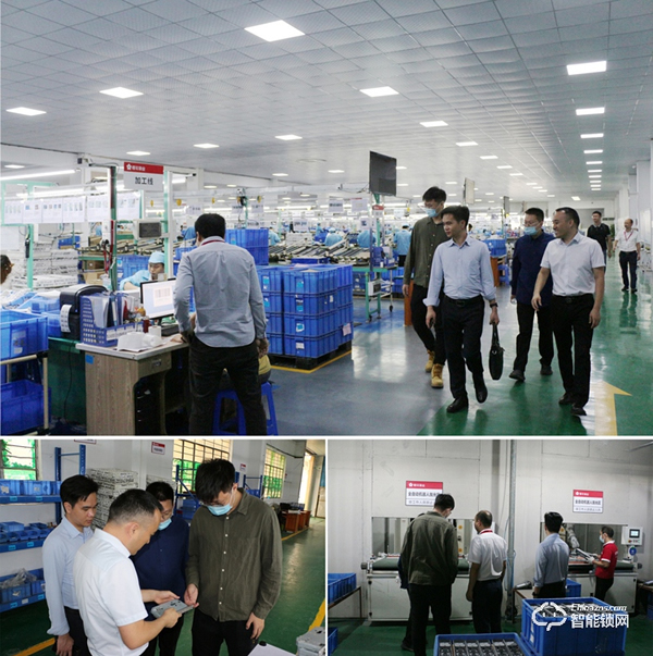 天譽(yù)置業(yè)地產(chǎn)領(lǐng)導(dǎo)一行蒞臨櫻花智能鎖考察交流