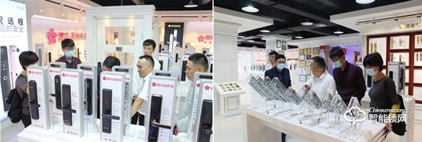 澤信集團領導一行蒞臨櫻花智能鎖考察交流