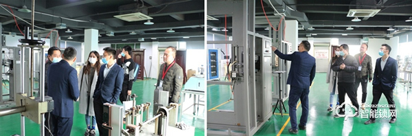 佳兆業(yè)科創(chuàng)集團(tuán)領(lǐng)導(dǎo)一行蒞臨櫻花智能鎖參觀(guān)考察