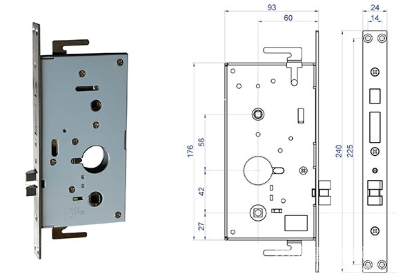 安裝智能鎖如何測量鎖體尺寸？