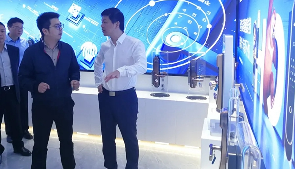 甌海區(qū)委副書記、區(qū)長曾瑞華一行視察因特