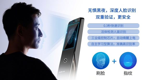 科裕3D人臉識別智能鎖，刷臉秒開，引圍觀