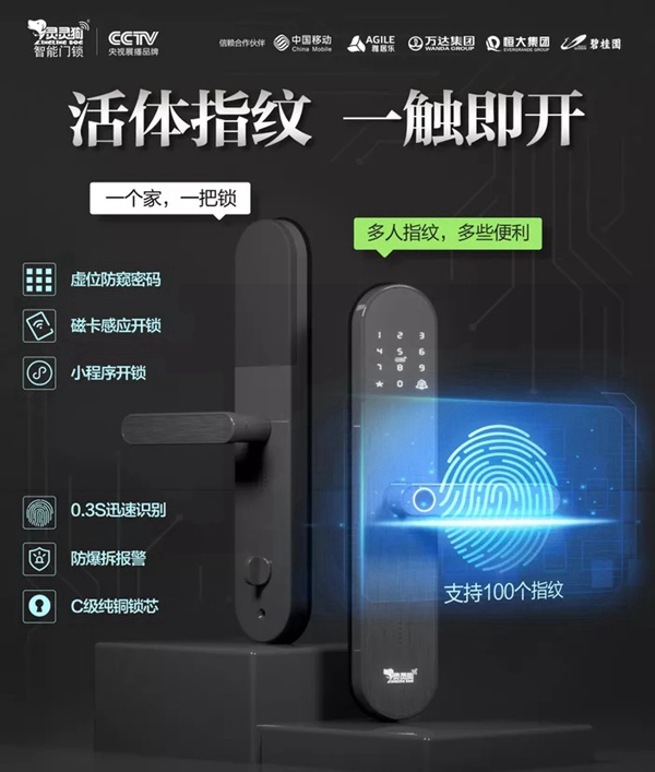 靈靈狗智能鎖拍了拍“你的小腦袋”，鑰匙帶了嗎？