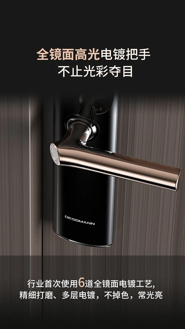 德施曼直板旗艦V8問世！站在智能鎖與藝術(shù)品的交匯處