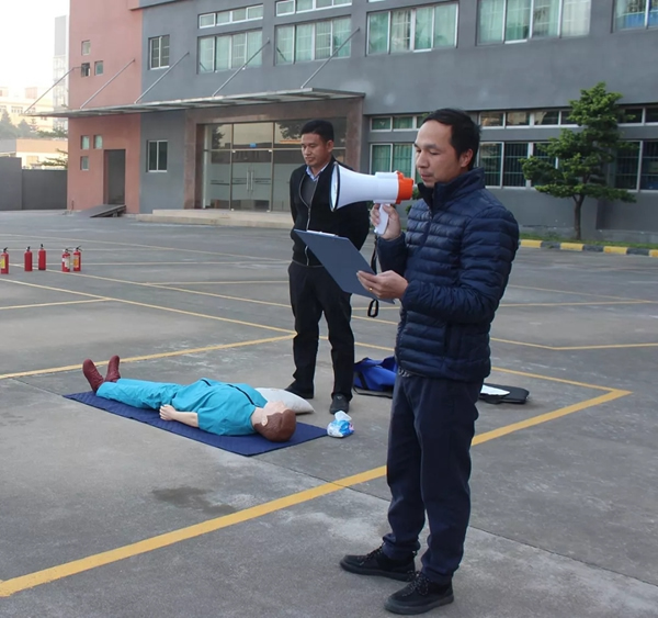 粵奇勝電氣 開展消防安全演練及急救知培訓識活動