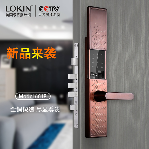 樂肯指紋鎖2019夏季新品來襲，純銅鍛造 實力詮釋至臻至美！