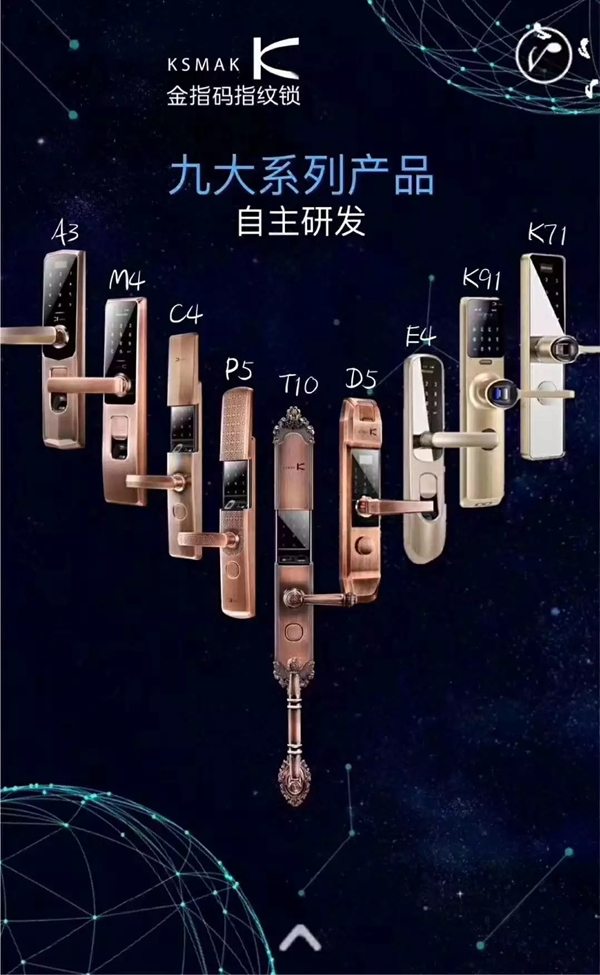 KSMAK金指碼智能鎖為每位用戶提供智能的安全保障