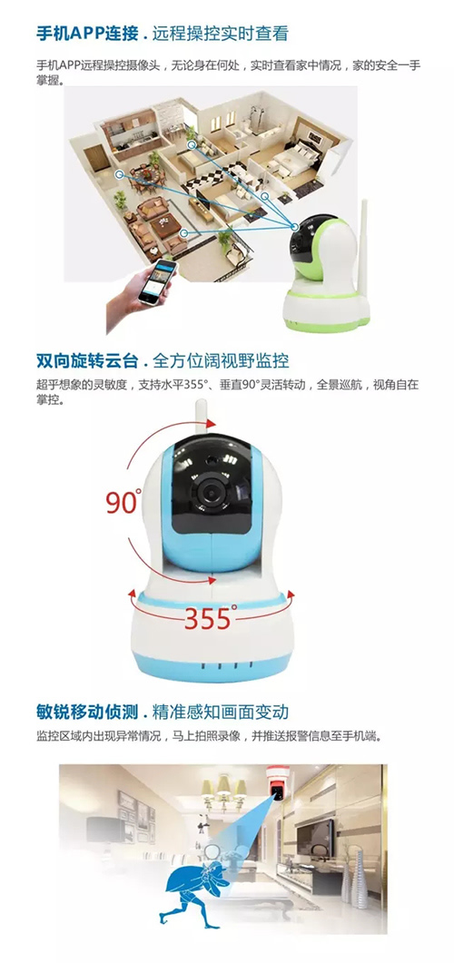 德犬智能攝像頭，手掌這么大，也能容下一個家