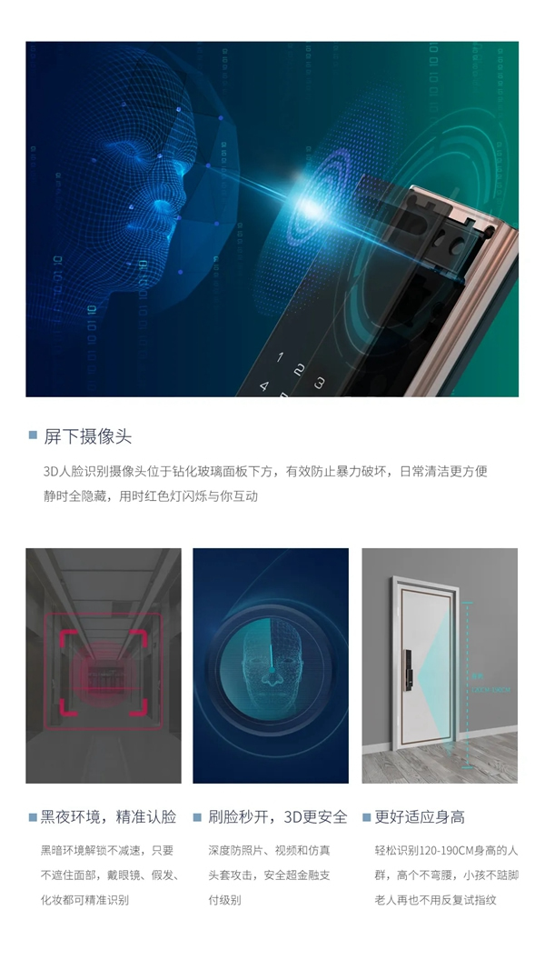 新品上市 | 因特VF5-M人臉識(shí)別全功能智能鎖