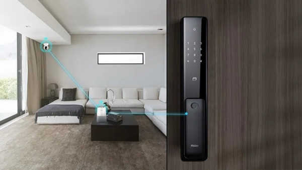 海爾第三代全自動智能門鎖P18，老人小孩都會用