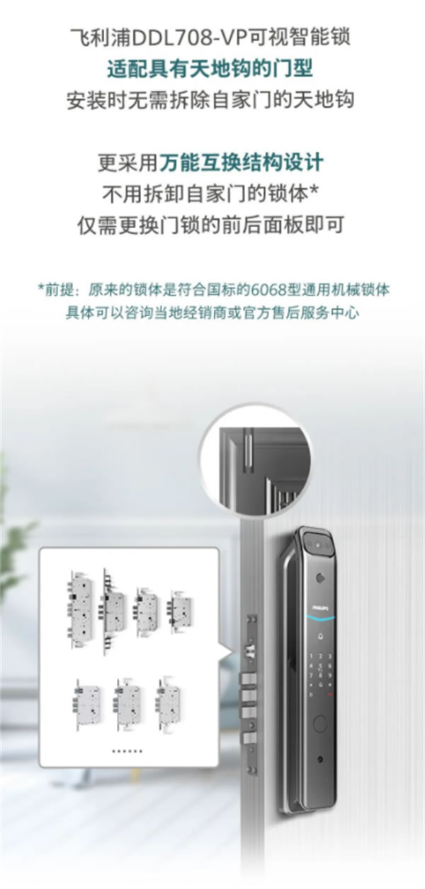 換了飛利浦DDL708-VP可視智能鎖，后悔了？