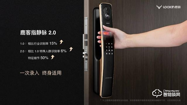 鹿客發布新品指靜脈智能鎖S50M可視化貓眼雙重守護