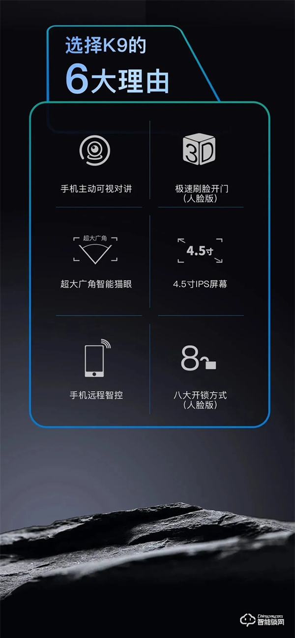 新品上市｜名門(mén)K9全自動(dòng)智能鎖 主動(dòng)可視對(duì)講 極速刷臉開(kāi)門(mén)