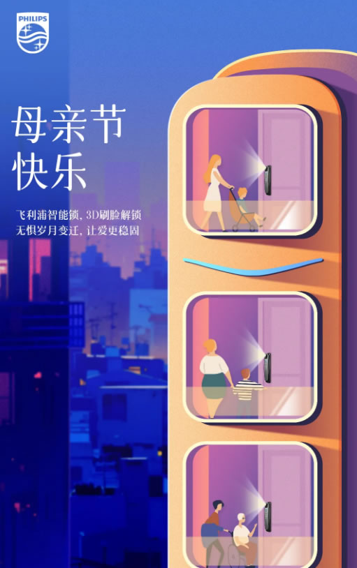 母親節 | 飛利浦智能鎖以愛之名，為媽媽們傾盡鎖能