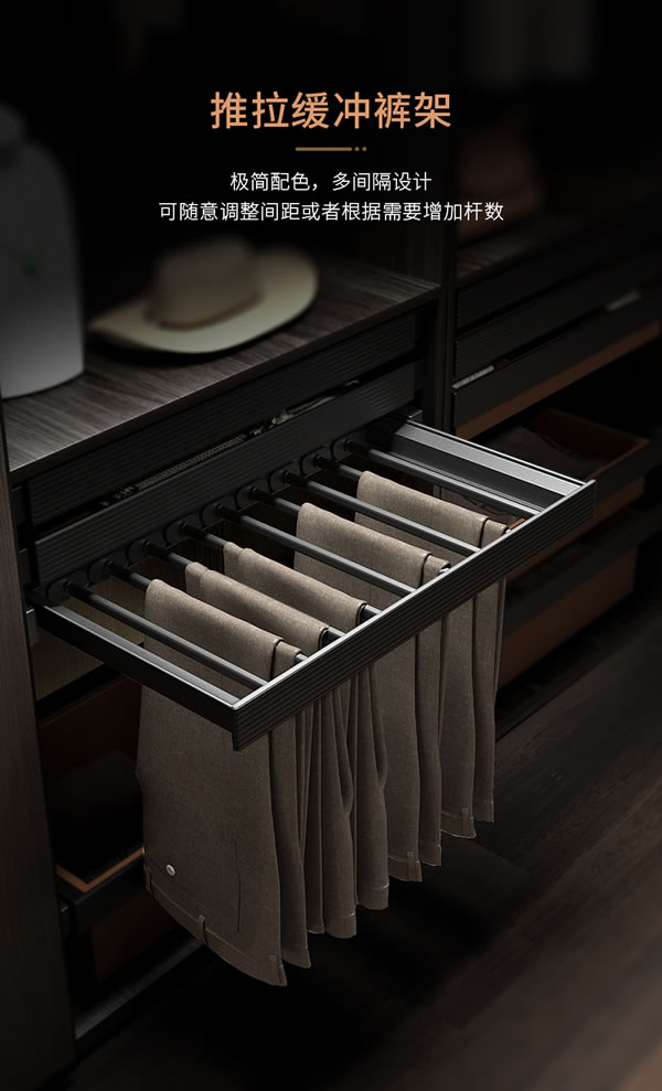 匯泰龍 | 深諳家居，時尚優雅丨祖瑪瓏系列·輕奢版衣柜收納五金