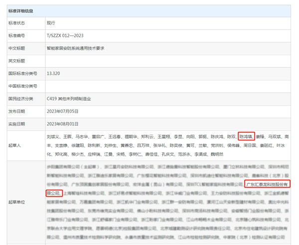 專注締造專業(yè)丨匯泰龍獲“標(biāo)準(zhǔn)起草單位”、“標(biāo)準(zhǔn)起草人”五項(xiàng)榮譽(yù)！