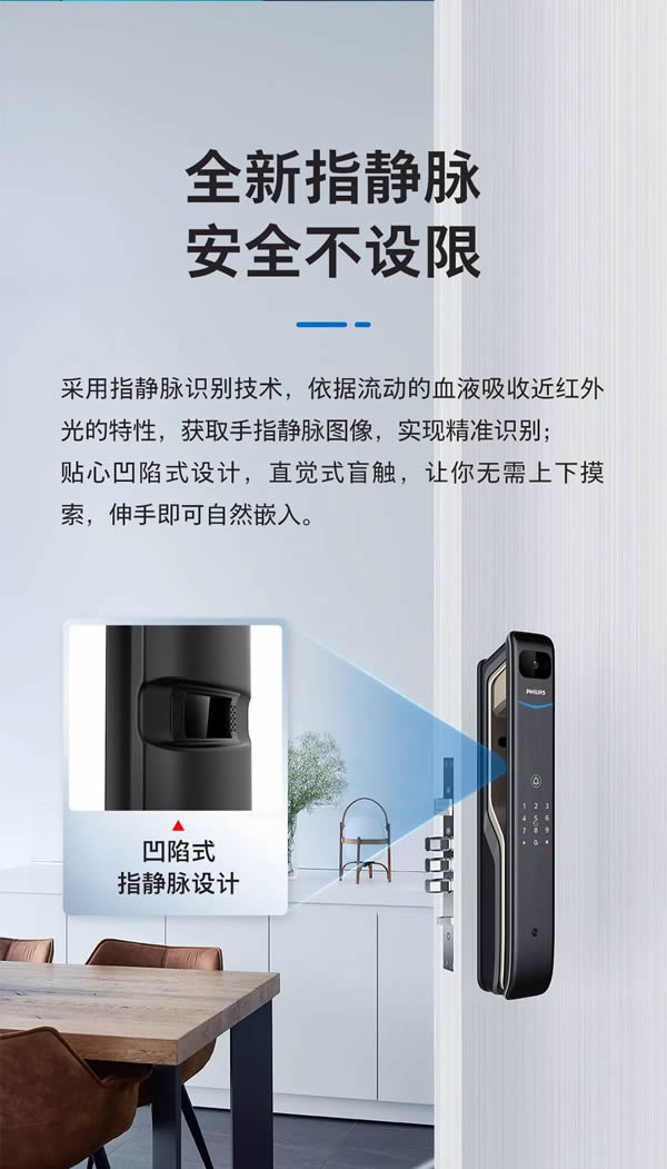 新品上市 | 飛利浦首款指靜脈智能鎖DDL901-VP如期而至，定義全新解鎖體驗