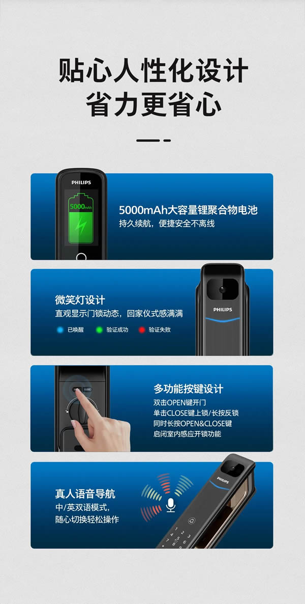 新品上市 | 飛利浦首款指靜脈智能鎖DDL901-VP如期而至，定義全新解鎖體驗