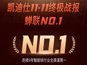 雙11終極戰(zhàn)報!凱迪仕智能鎖連續(xù)9年全渠道第一