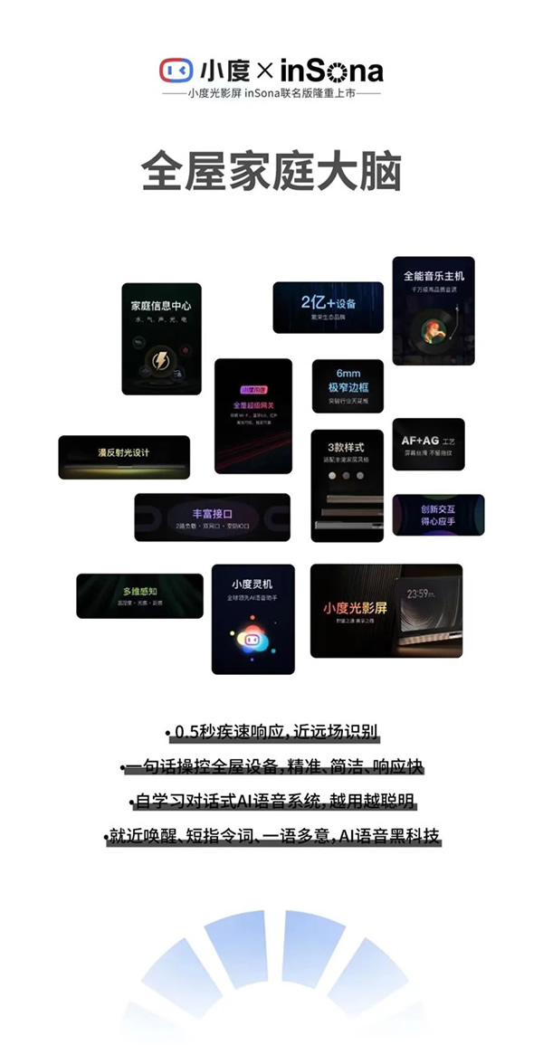 inSona智能照明系統(tǒng)與小度平臺(tái)深度對(duì)接