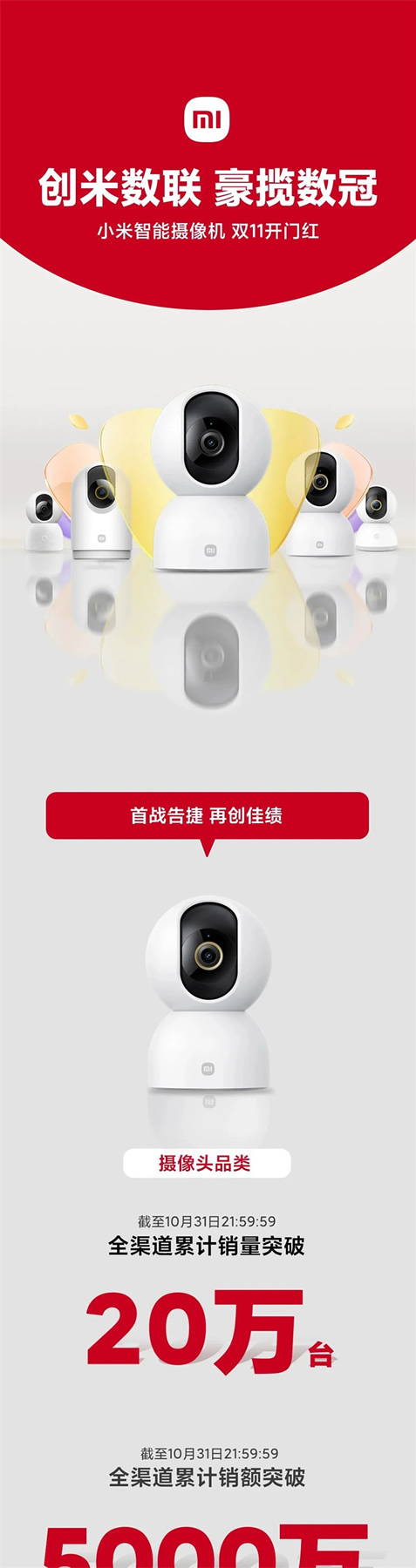 雙11開門紅 | 小米智能攝像機豪攬數冠
