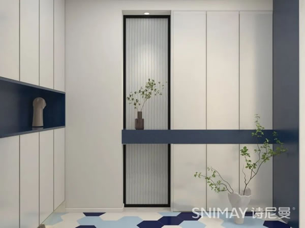 淺指智能鎖98㎡極簡兩居室，打造輕盈質感家居_5