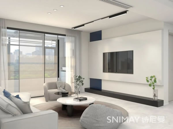 淺指智能鎖98㎡極簡兩居室，打造輕盈質感家居_8