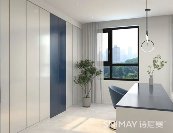 淺指智能鎖98㎡極簡兩居室，打造輕盈質感家居_11