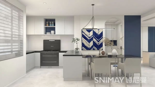 淺指智能鎖98㎡極簡兩居室，打造輕盈質感家居_13