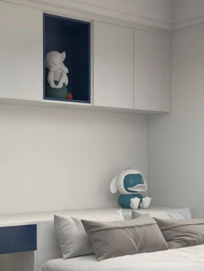 淺指智能鎖98㎡極簡兩居室，打造輕盈質感家居_18