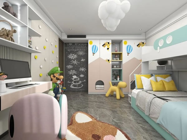 淺指智能鎖50款兒童房，讓孩子熱愛宅家生活！_52